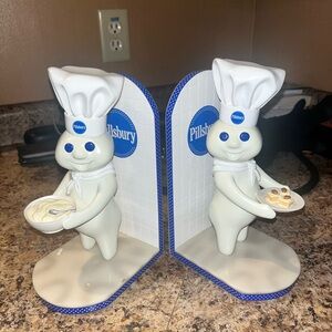 out of Circulation for Pillsbury company in 2004 Pillsbury Doughboy Bookends